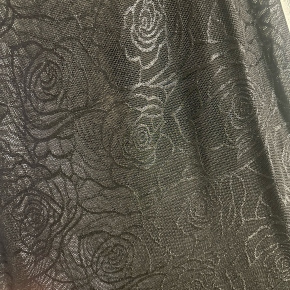 Tropic Corpse Shop Baby Rose Sheer Black Maxi Dress - Picture 8 of 9